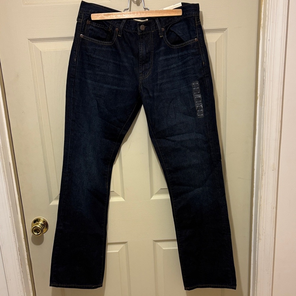GAP Men's Deep Indigo Straight Jeans